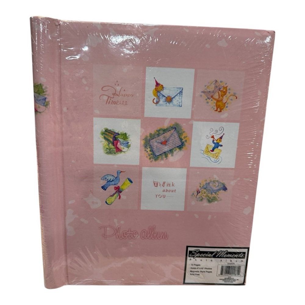 Vintage Special Moments Pink Photo Album – New Sealed – Holds 8x10 Photos